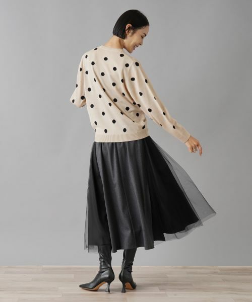 NEMIKA / ネミカ ニット・セーター | ドット柄クルーネックニット【NEMIKA】 | 詳細11