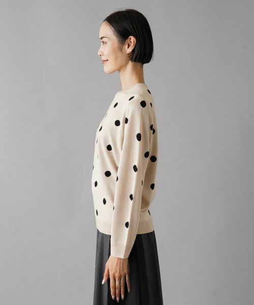 NEMIKA / ネミカ ニット・セーター | ドット柄クルーネックニット【NEMIKA】 | 詳細13