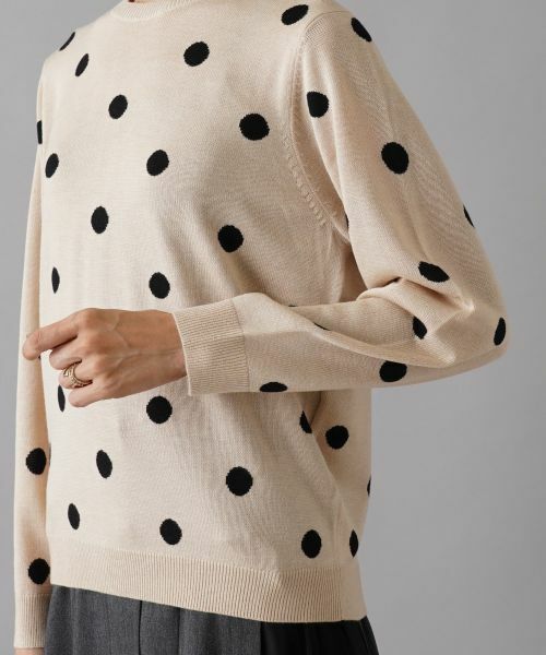 NEMIKA / ネミカ ニット・セーター | ドット柄クルーネックニット【NEMIKA】 | 詳細17