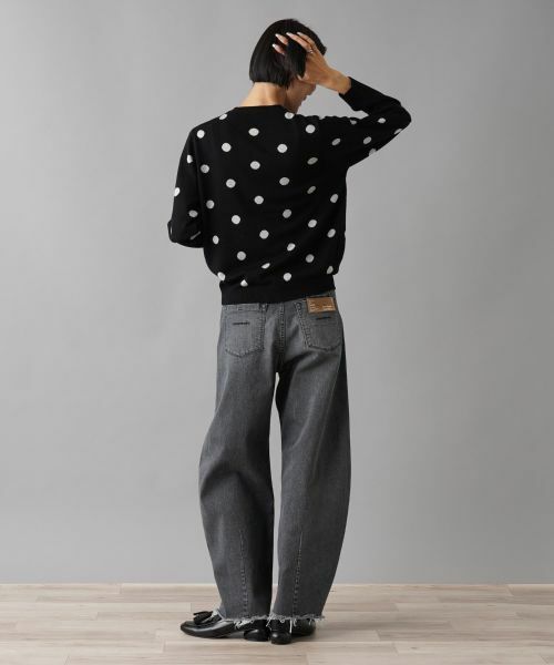 NEMIKA / ネミカ ニット・セーター | ドット柄クルーネックニット【NEMIKA】 | 詳細7