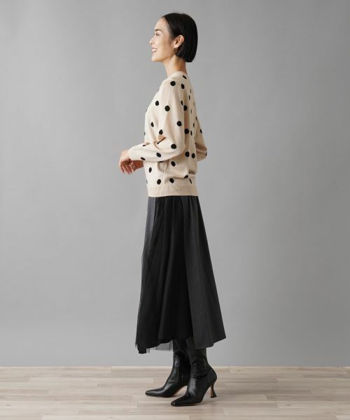 NEMIKA / ネミカ ニット・セーター | ドット柄クルーネックニット【NEMIKA】 | 詳細8