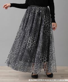 NEMIKA / ネミカ ミニ・ひざ丈スカート | レオパード柄ロングスカート