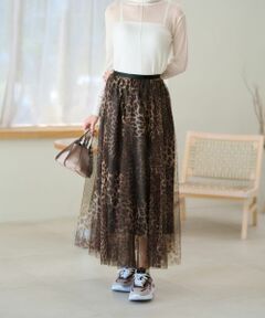 NEMIKA / ネミカ ミニ・ひざ丈スカート | レオパード柄ロングスカート