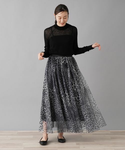 NEMIKA / ネミカ ミニ・ひざ丈スカート | レオパード柄ロングスカート | 詳細12
