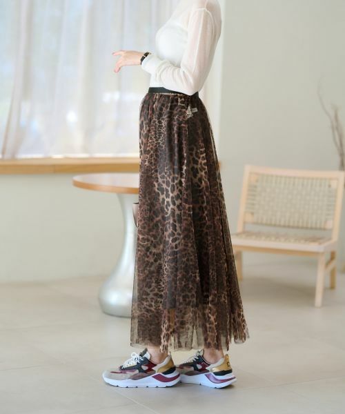 NEMIKA / ネミカ ミニ・ひざ丈スカート | レオパード柄ロングスカート | 詳細4