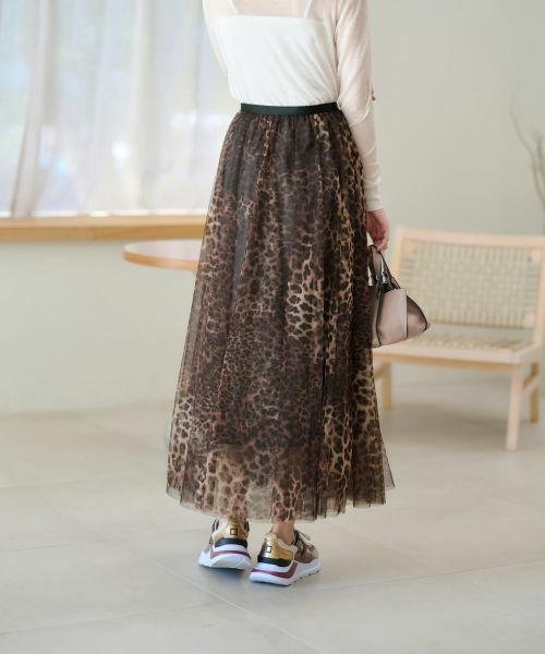NEMIKA / ネミカ ミニ・ひざ丈スカート | レオパード柄ロングスカート | 詳細5