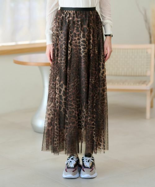 NEMIKA / ネミカ ミニ・ひざ丈スカート | レオパード柄ロングスカート | 詳細6