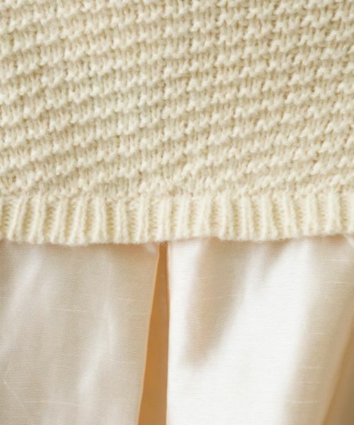 NEMIKA / ネミカ ニット・セーター | バック切替アラン編みニット【torrazzo donna】 | 詳細18
