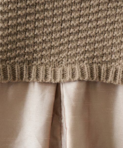NEMIKA / ネミカ ニット・セーター | バック切替アラン編みニット【torrazzo donna】 | 詳細4