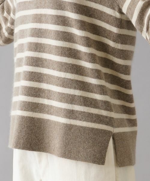 NEMIKA / ネミカ ニット・セーター | ボーダーニットプルオーバー【Liriito】 | 詳細14