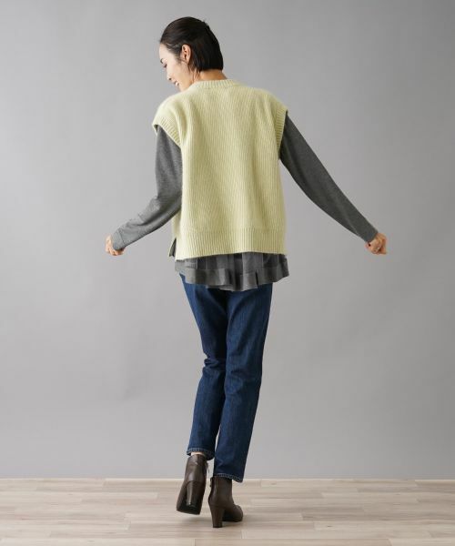 NEMIKA / ネミカ テーラードジャケット | サイドスリットニットベスト【Liriito】 | 詳細11