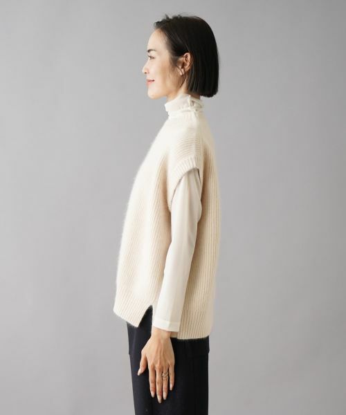 NEMIKA / ネミカ テーラードジャケット | サイドスリットニットベスト【Liriito】 | 詳細17