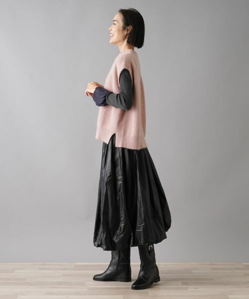 NEMIKA / ネミカ テーラードジャケット | サイドスリットニットベスト【Liriito】 | 詳細2