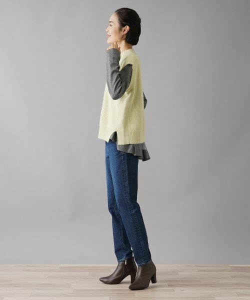 NEMIKA / ネミカ テーラードジャケット | サイドスリットニットベスト【Liriito】 | 詳細8