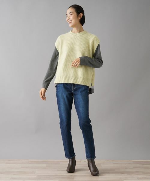 NEMIKA / ネミカ テーラードジャケット | サイドスリットニットベスト【Liriito】 | 詳細9