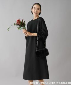 NEMIKA / ネミカ ドレス | フェザー調スリーブワンピース【NEMIKA】