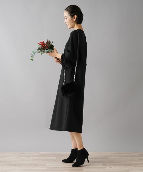 NEMIKA / ネミカ ドレス | フェザー調スリーブワンピース【NEMIKA】 | 詳細6