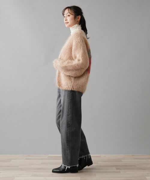 NEMIKA / ネミカ カーディガン・ボレロ | バックロゴニットカーディガン【LES TRICOTS D'O】 | 詳細2