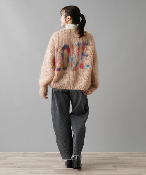 セール】 バックロゴニットカーディガン【LES TRICOTS D'O