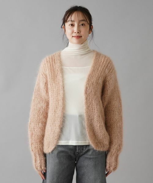 新品 LES TRICOTS D'O カシミヤアルパカ ハンドニットカーディガン 新品 LES TRICOTS D'O カシミヤアルパカ ハンドニットカーディガン