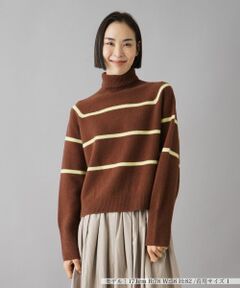 NEMIKA / ネミカ ニット・セーター | ボーダータートルネックニット【NEMIKA】