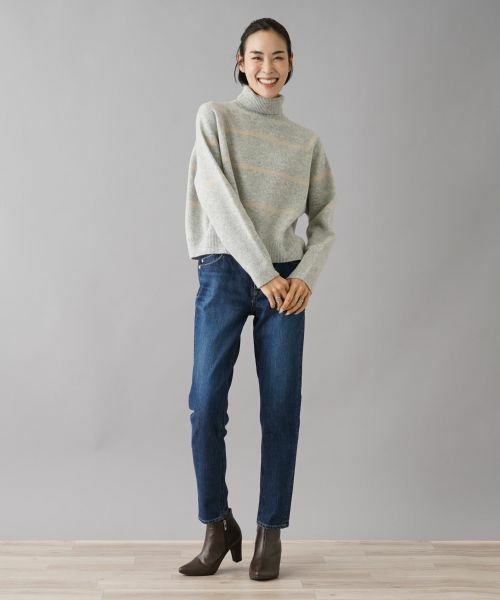 NEMIKA / ネミカ ニット・セーター | ボーダータートルネックニット【NEMIKA】 | 詳細1