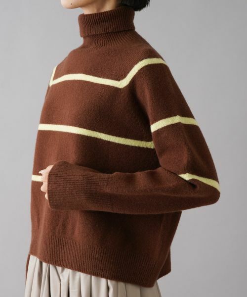 NEMIKA / ネミカ ニット・セーター | ボーダータートルネックニット【NEMIKA】 | 詳細13