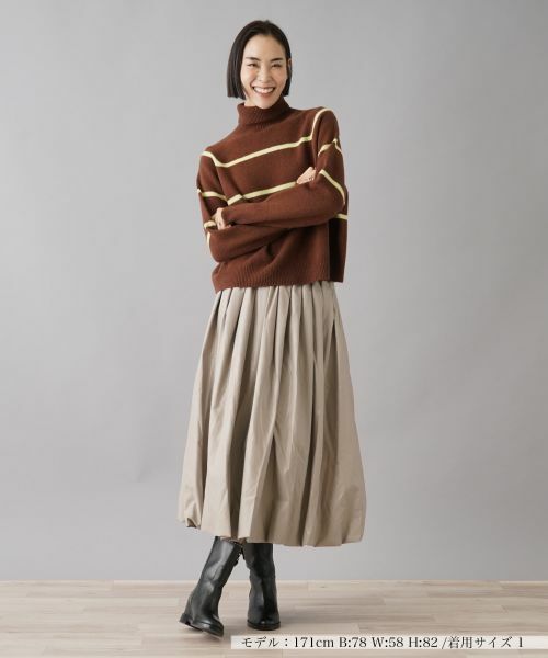 NEMIKA / ネミカ ニット・セーター | ボーダータートルネックニット【NEMIKA】 | 詳細5