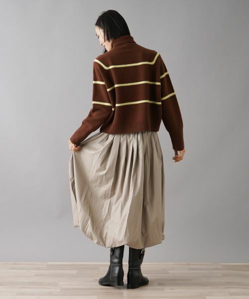 NEMIKA / ネミカ ニット・セーター | ボーダータートルネックニット【NEMIKA】 | 詳細7