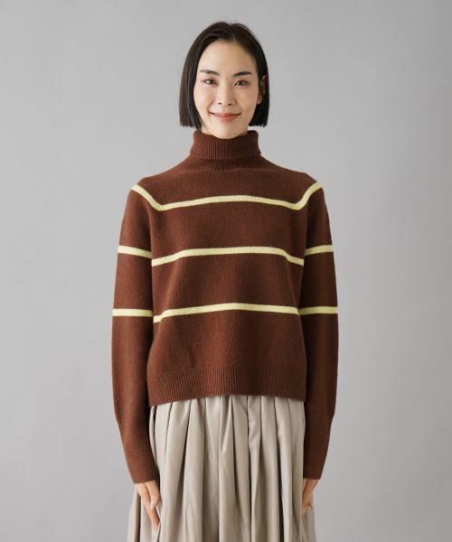 NEMIKA / ネミカ ニット・セーター | ボーダータートルネックニット【NEMIKA】 | 詳細8