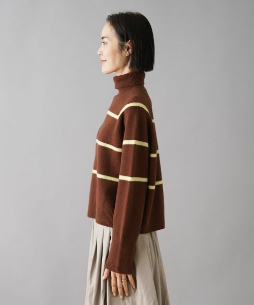 NEMIKA / ネミカ ニット・セーター | ボーダータートルネックニット【NEMIKA】 | 詳細9