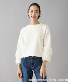 NEMIKA / ネミカ カットソー | フェザー調スリーブプルオーバー【NEMIKA】