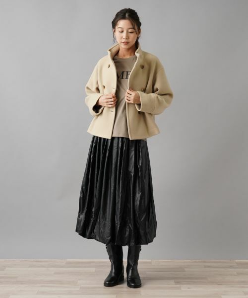 NEMIKA / ネミカ その他アウター | スタンドカラーショートコート【NEMIKA】 | 詳細1