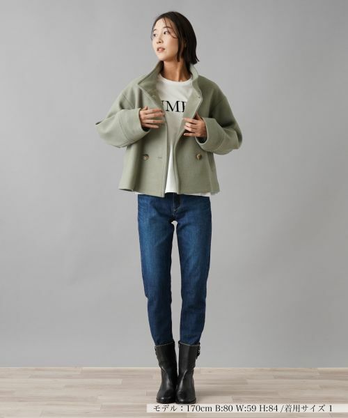 NEMIKA / ネミカ その他アウター | スタンドカラーショートコート【NEMIKA】 | 詳細7