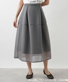 NEMIKA / ネミカ ミニ・ひざ丈スカート | シアーフレアスカート【NEMIKA】