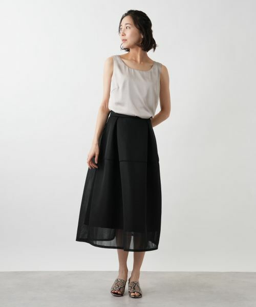 NEMIKA / ネミカ ミニ・ひざ丈スカート | シアーフレアスカート【NEMIKA】 | 詳細1