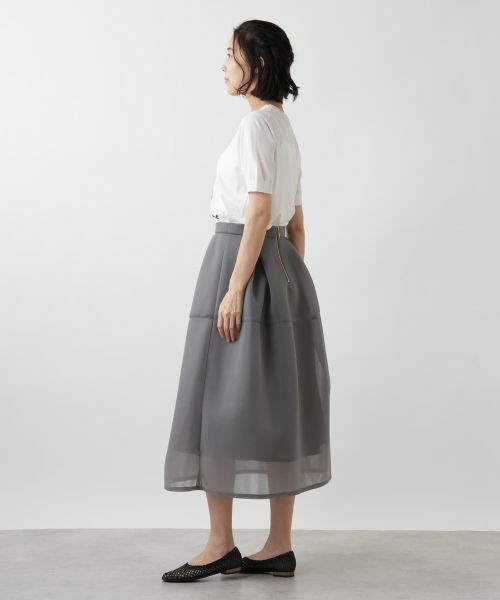 NEMIKA / ネミカ ミニ・ひざ丈スカート | シアーフレアスカート【NEMIKA】 | 詳細5