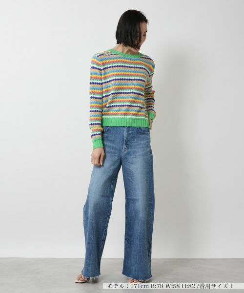 NEMIKA / ネミカ デニムパンツ | ワイドフレアデニムパンツ【YANUK】 | 詳細1