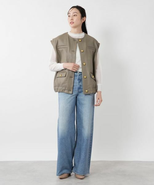 NEMIKA / ネミカ テーラードジャケット | レザーベスト【STUDIO AR】 | 詳細1