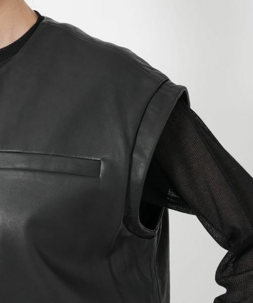 NEMIKA / ネミカ テーラードジャケット | レザーベスト【STUDIO AR】 | 詳細12