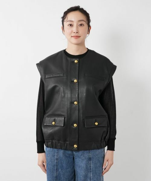 NEMIKA / ネミカ テーラードジャケット | レザーベスト【STUDIO AR】 | 詳細7