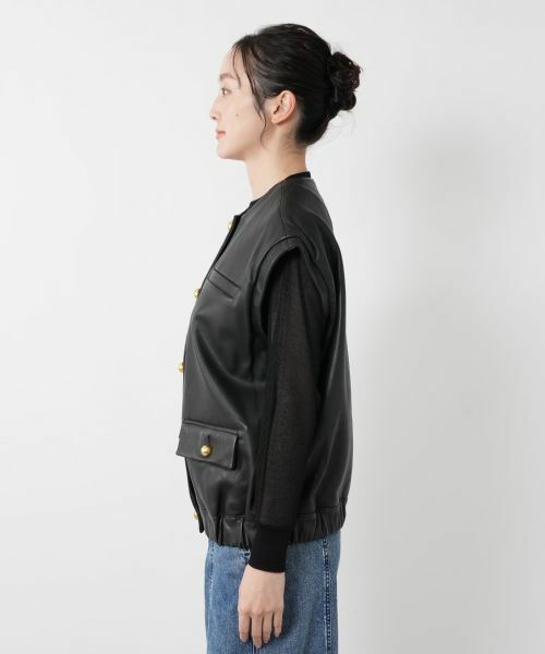 NEMIKA / ネミカ テーラードジャケット | レザーベスト【STUDIO AR】 | 詳細8