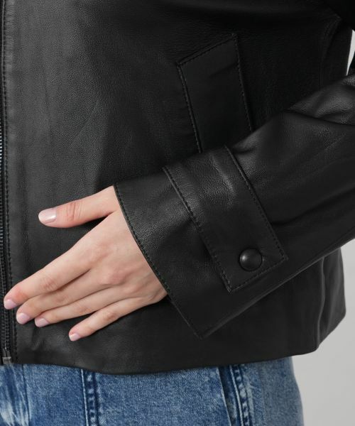 NEMIKA / ネミカ テーラードジャケット | ショートレザージャケット【STUDIO AR】 | 詳細11