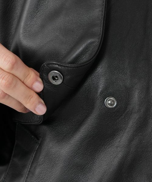 NEMIKA / ネミカ テーラードジャケット | ショートレザージャケット【STUDIO AR】 | 詳細9