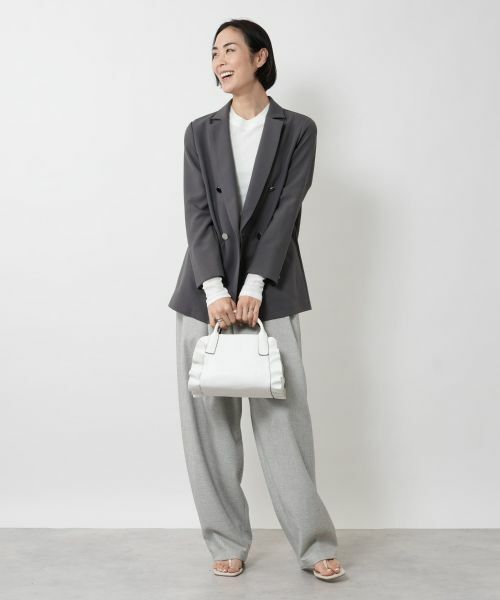 NEMIKA / ネミカ トートバッグ | レザーフリルデザインハンドバッグ【RIPANI】 | 詳細9