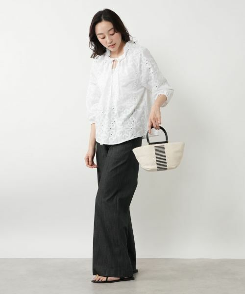 NEMIKA / ネミカ トートバッグ | ストライプデザインハンドバッグ【SINBONO】 | 詳細5