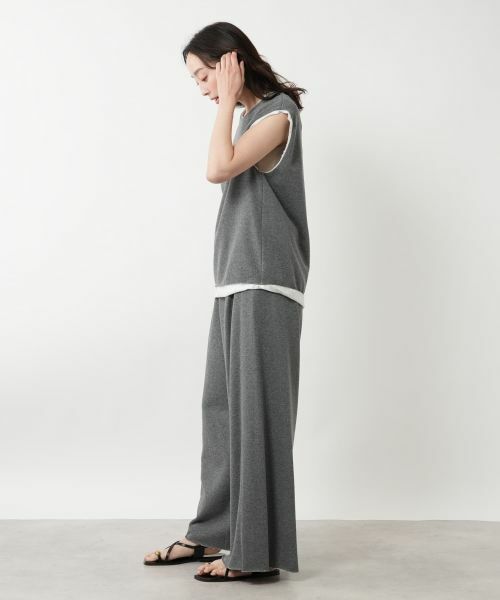 NEMIKA / ネミカ カットソー | 異素材切替ノースリーブプルオーバー【TELA】 | 詳細2