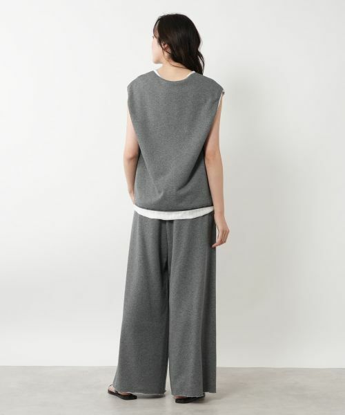 NEMIKA / ネミカ カットソー | 異素材切替ノースリーブプルオーバー【TELA】 | 詳細3