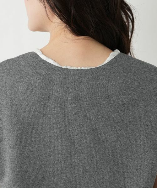 NEMIKA / ネミカ カットソー | 異素材切替ノースリーブプルオーバー【TELA】 | 詳細8