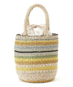 NEMIKA / ネミカ ハンドバッグ | マルチボーダーカゴバッグ【VIOLAd’ORO】